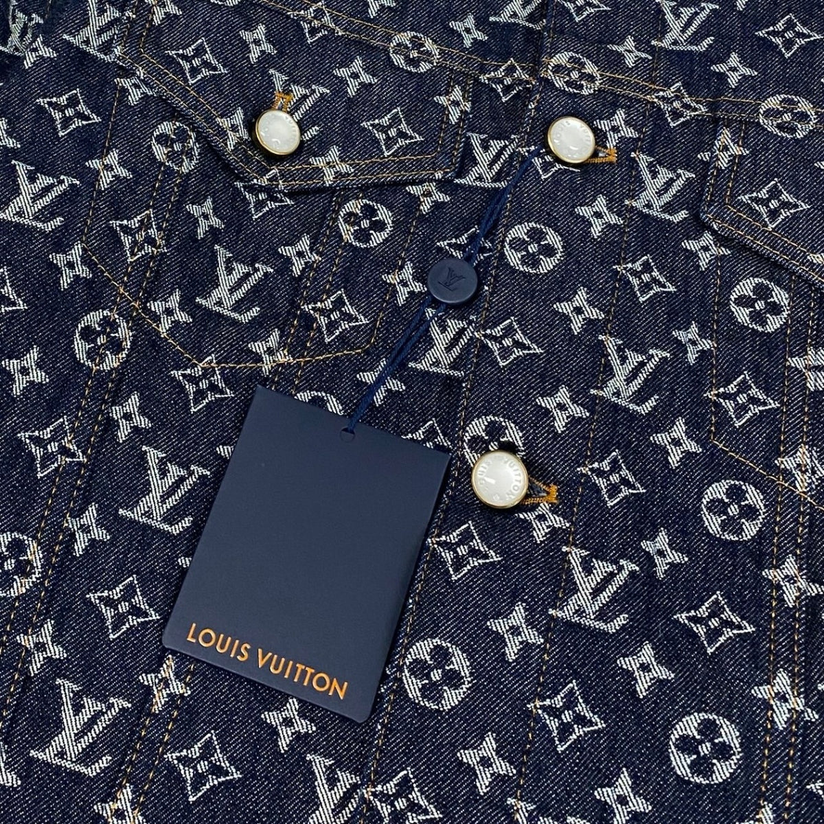Id2 《未使用品》 LOUIS VUITTON ルイヴィトン 24AW モノグラム ジャガードデニムジャケット Monogram Jacquard Denim Jacket t18rt18rt18r