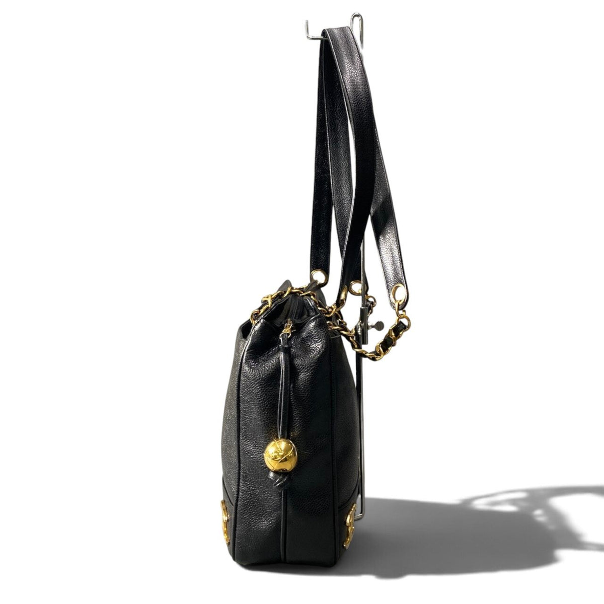c18 Caviar Skin Triple Coco Chain Shoulder Bagt18r