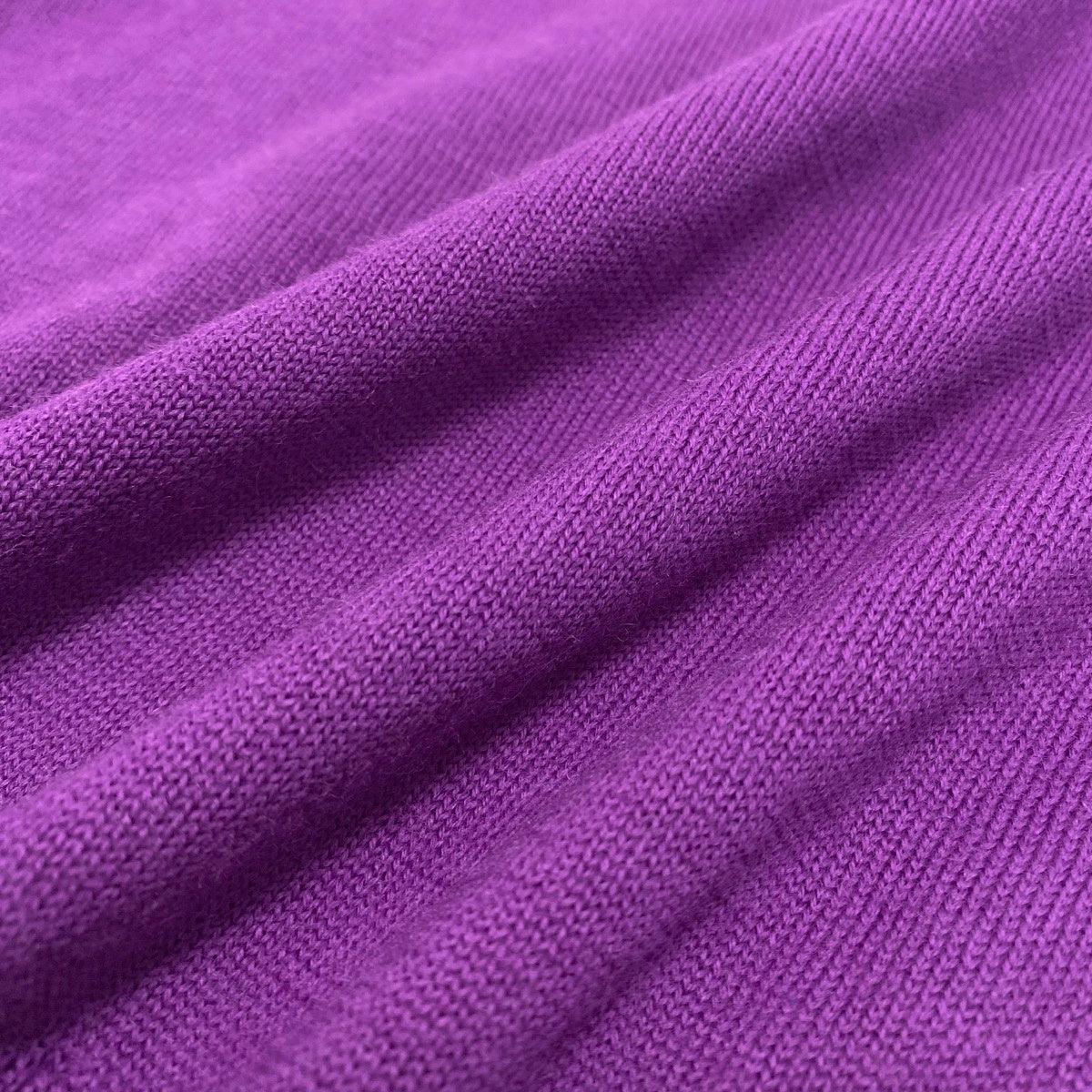 @H Eg8 Christian Dior SPORTS CD Logo Long Sleeve Wool Knit Polo Shirt Size M Purple Men's