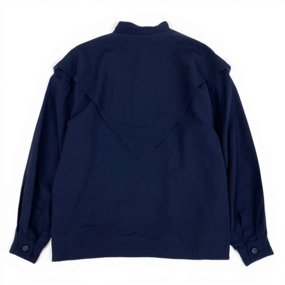 @Ec27Christian Dior Long Sleeve Shirt CD Logo Embroidered Navy Wool 100% Size M Women's Topu02t