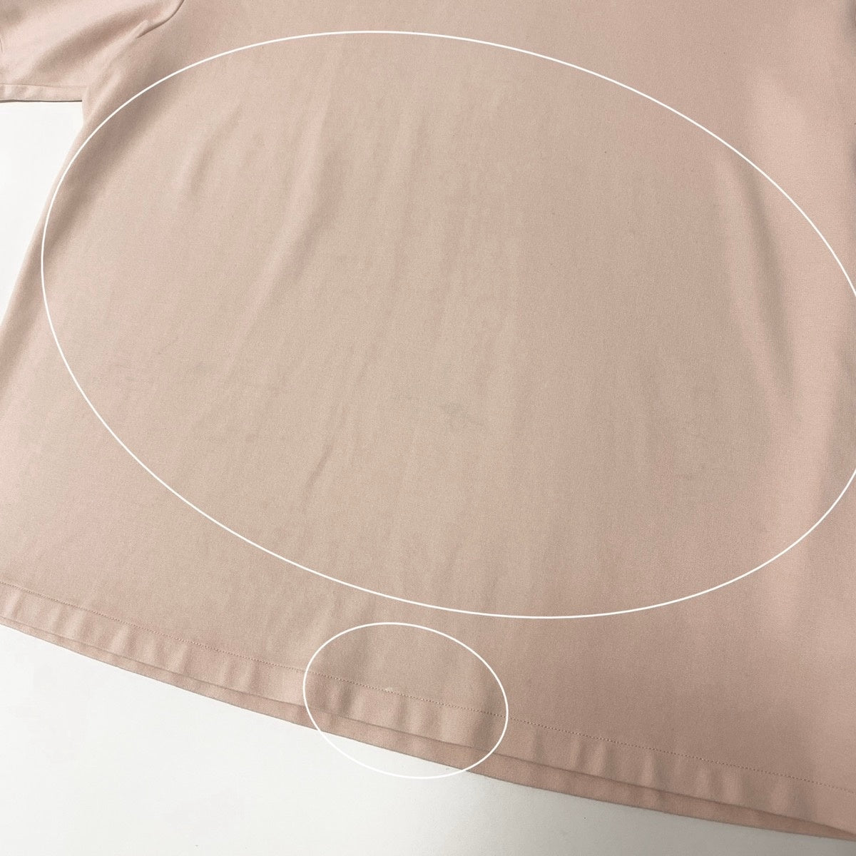 @Mf24Acne Studios Logo Collar Short Sleeve T-Shirt Cream Beige Size L Men BL282o07t