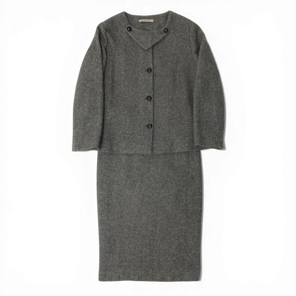 @S E Bottega Veneta Italian Made Angora Blend Skirt Setnu1