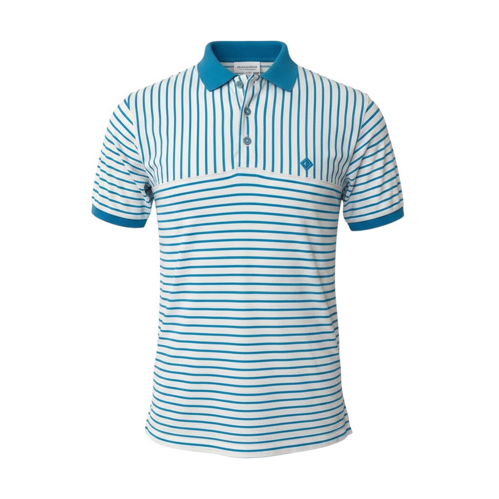Eh10 Christian Dior SPORT Christian Dior Short-Sleeve Polo Shirt (CD Logo) – Size M – Blue/White – 100% Cotton – Women'so07t