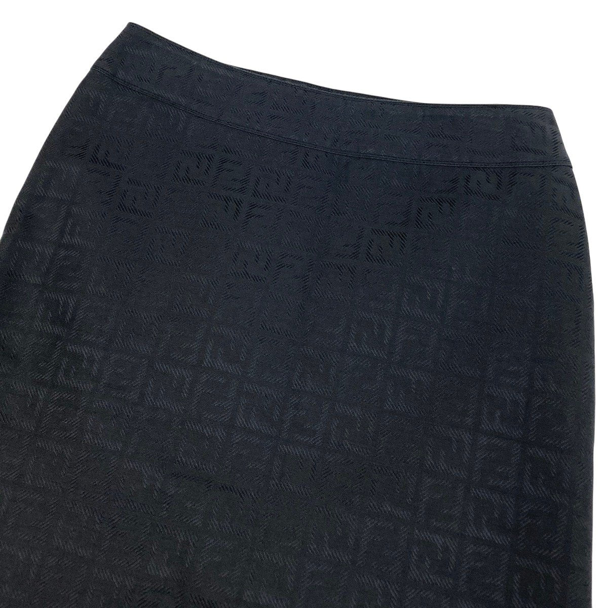 Ih11 I FENDI Zucca FF Logo Pencil Skirt Black Italy Size 40 Women'sk02i