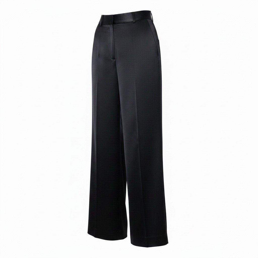 Eh1JIL SANDER Wide Trousers Rayon Black JO3KA0264 J65246 Size 34 Women'su02t