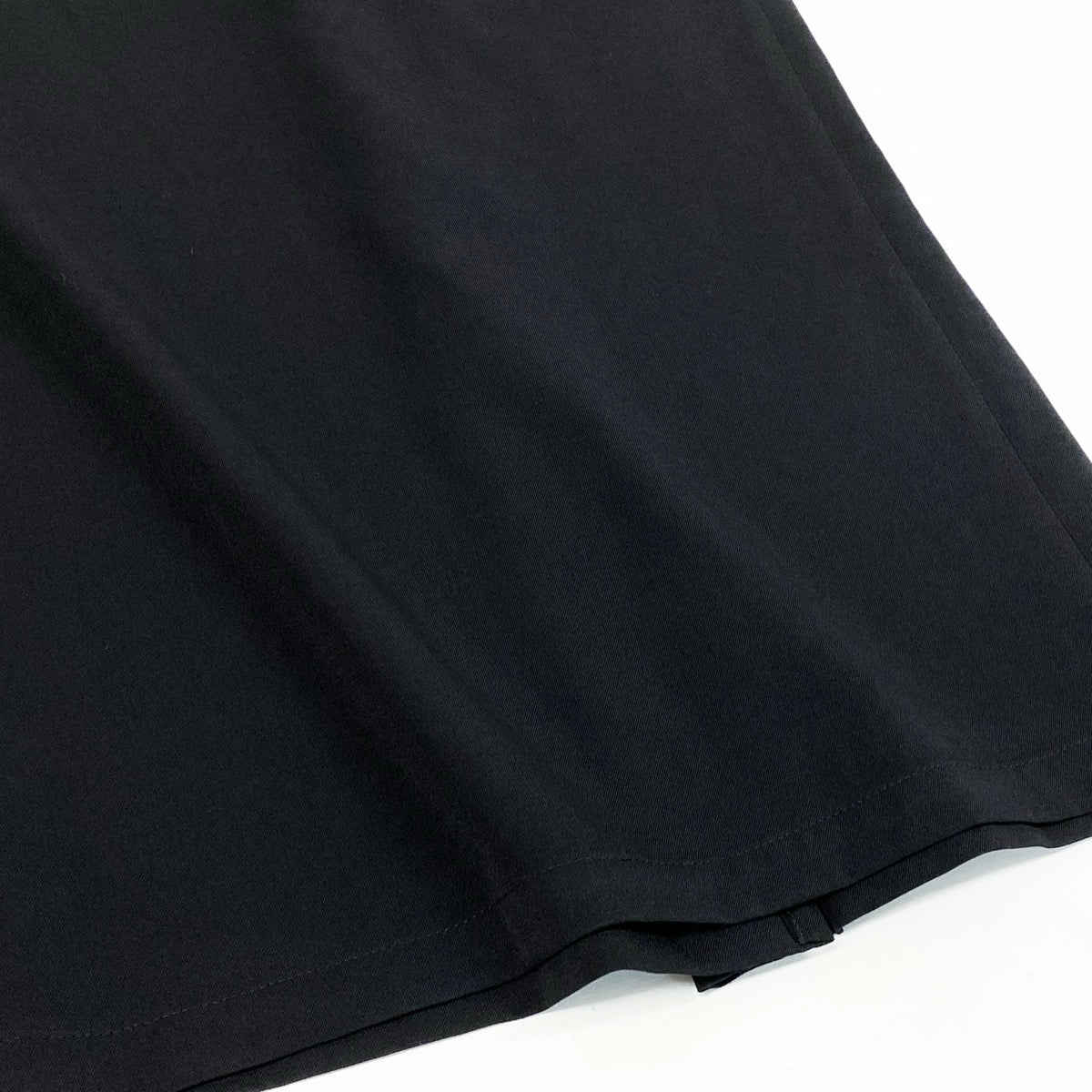 @Ae25 YOHJI YAMAMOTO Yohji Yamamoto Back Slit Long Skirt Black Wool Size 1 Women’so07t