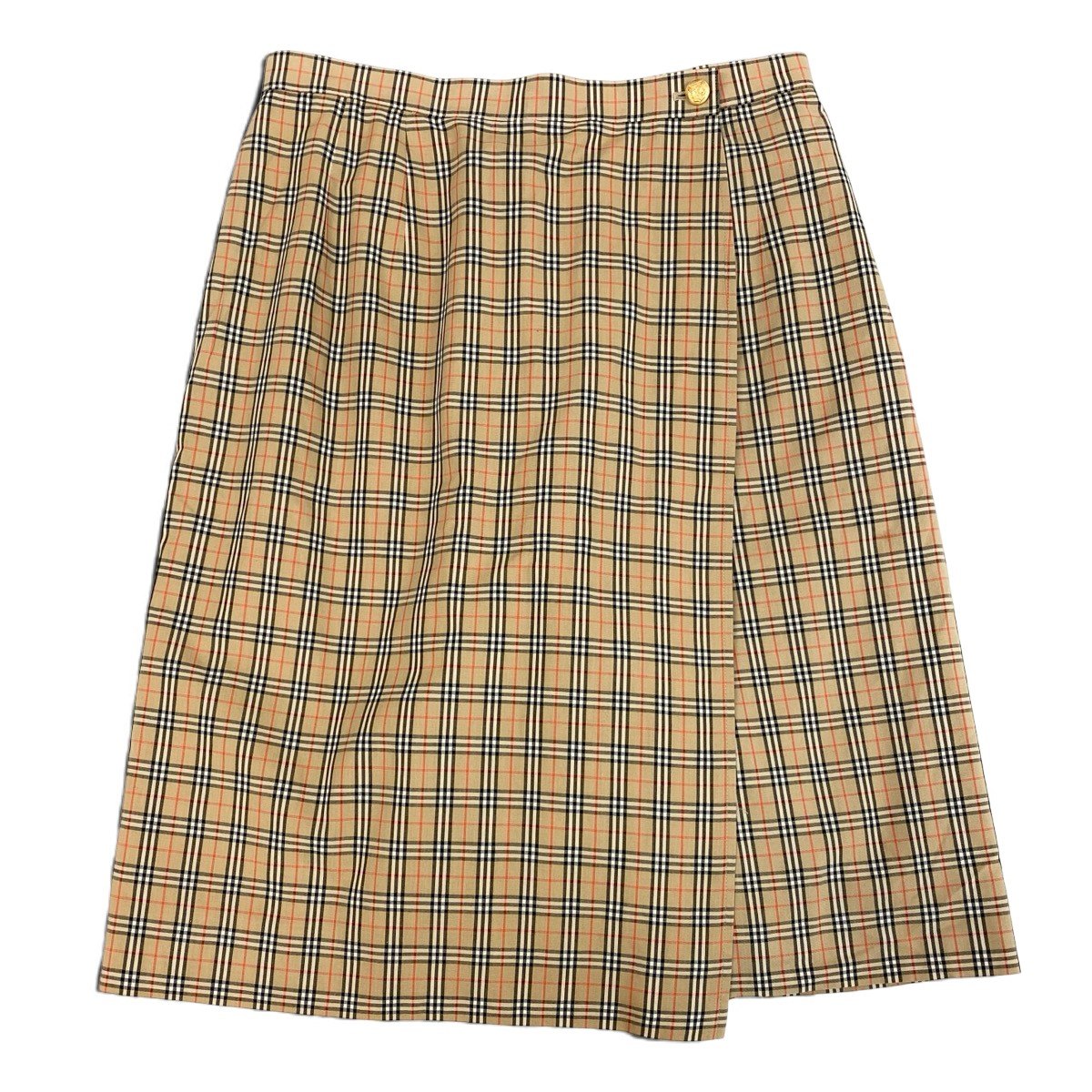 Ih6 Burberrys Burberrys Nova Check Shorts Skort Gold Button Brown 11AR Women'so07t