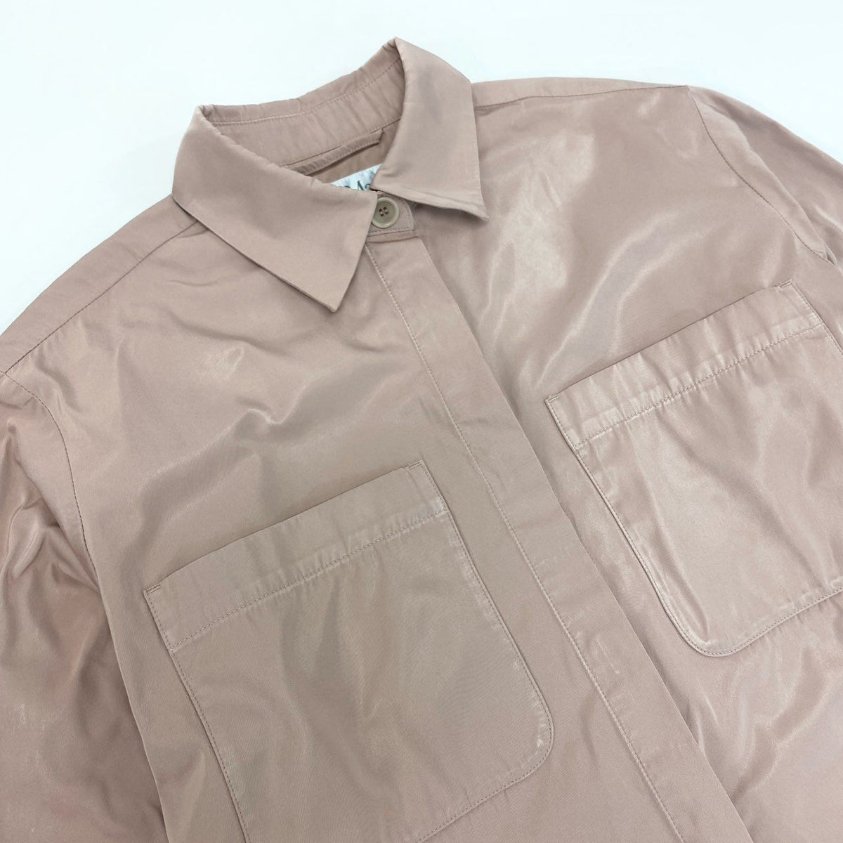@ El27 Max Mara 2024 Italy Cropped Jacket Long Sleeve Shirt Size 40 Pink Women k02ik02i