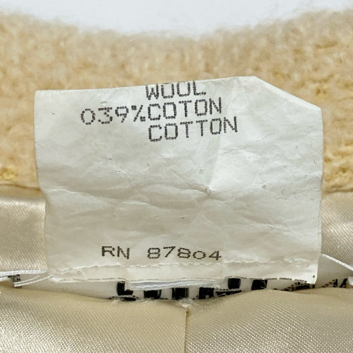 @ S Ab13 Yves Saint Laurent Beige Textured Shaggy Coat 38 Womenta1