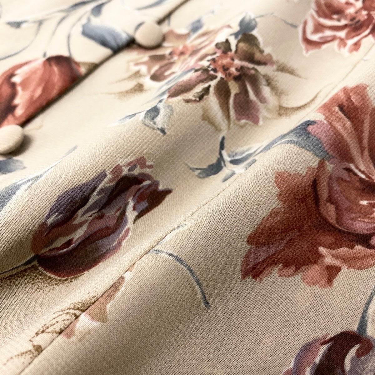 @Ef25 Burberrys Floral Sheer Shirt & Long Skirt Set Beige Size 38 Womeno07t