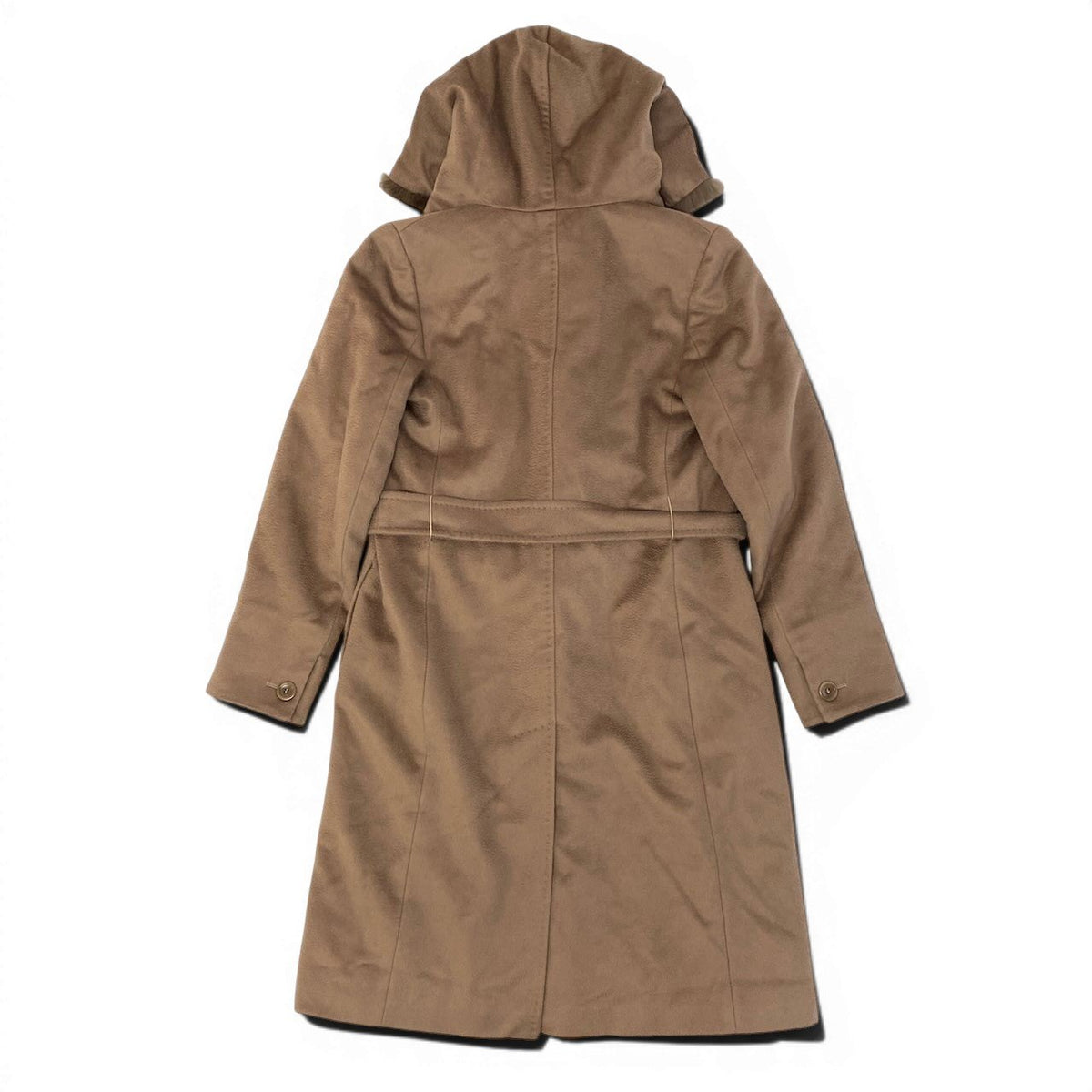 J@Ed20 E Max Mara Classic Carmel Alpaca Wool Coatnu1