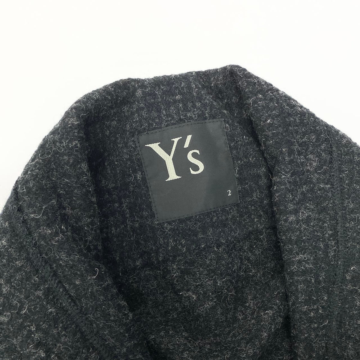 19e8Y's Yohji Yamamoto Asymmetrical Jacket, Cotton Wool Jacket, Outerwear, Made in Japanu02t