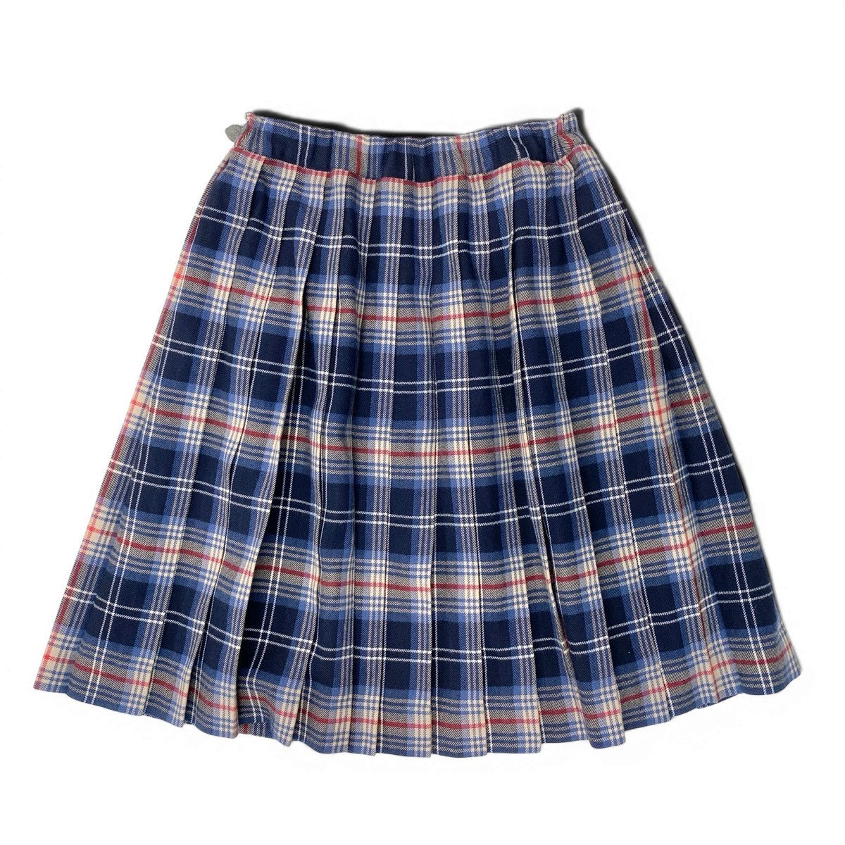 @D Ig9 BURBERRY バーバリー ラップスカート チェック柄 バックプリーツ サイズS/160 マルチカラー レディースo07t