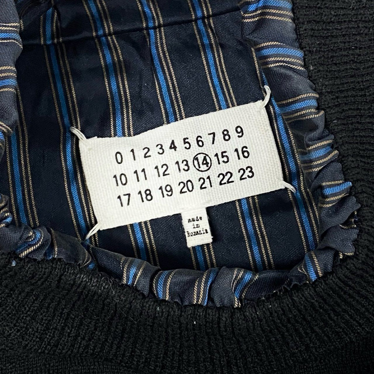 ＠S Ac2 Maison Margiela 2021AW Destroyed Layered Knit Sweater 4 Tags Size S Black Men's Tops Knitk02i