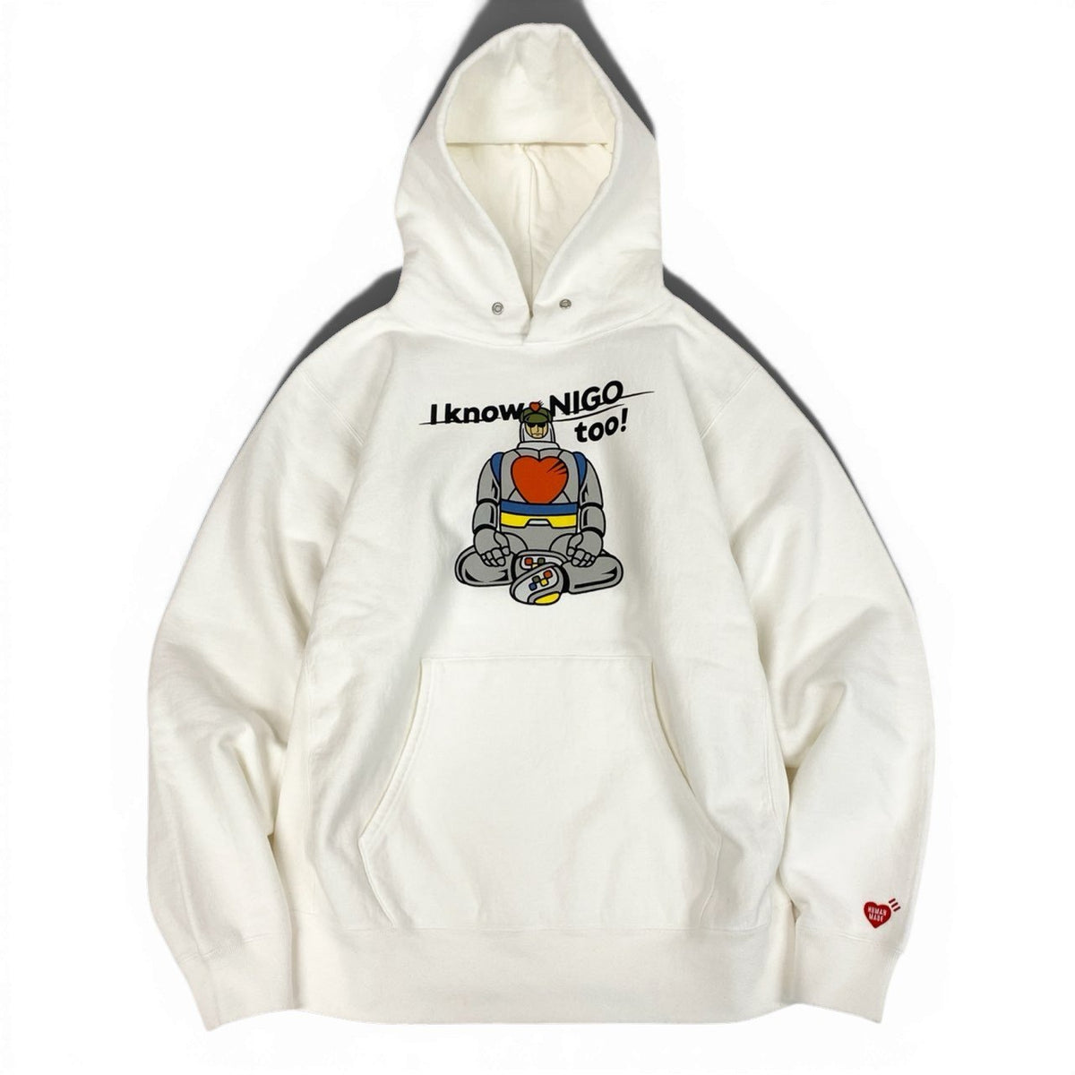 @82c27 HUMAN MADE I KNOW NIGO TOO Hoodie Sweat Hoodie Size XL White Men's Men'sk02i