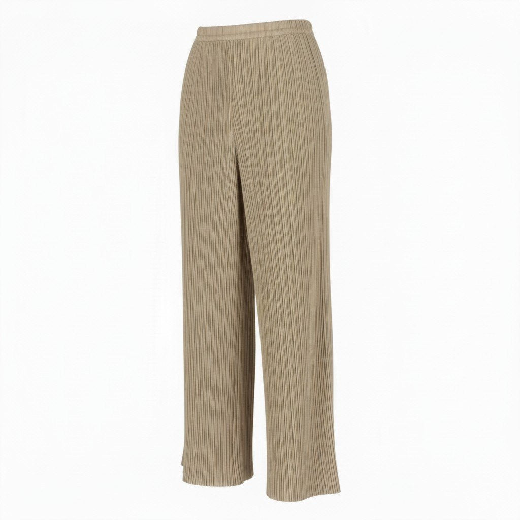 @Ad12 PLEATS PLEASE Pleated Pants Straight Pants Size 1 Ivory Women'sta1