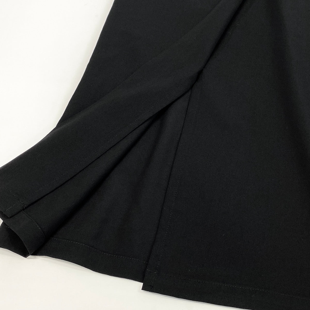@Ae25 YOHJI YAMAMOTO Yohji Yamamoto Back Slit Long Skirt Black Wool Size 1 Women’so07t