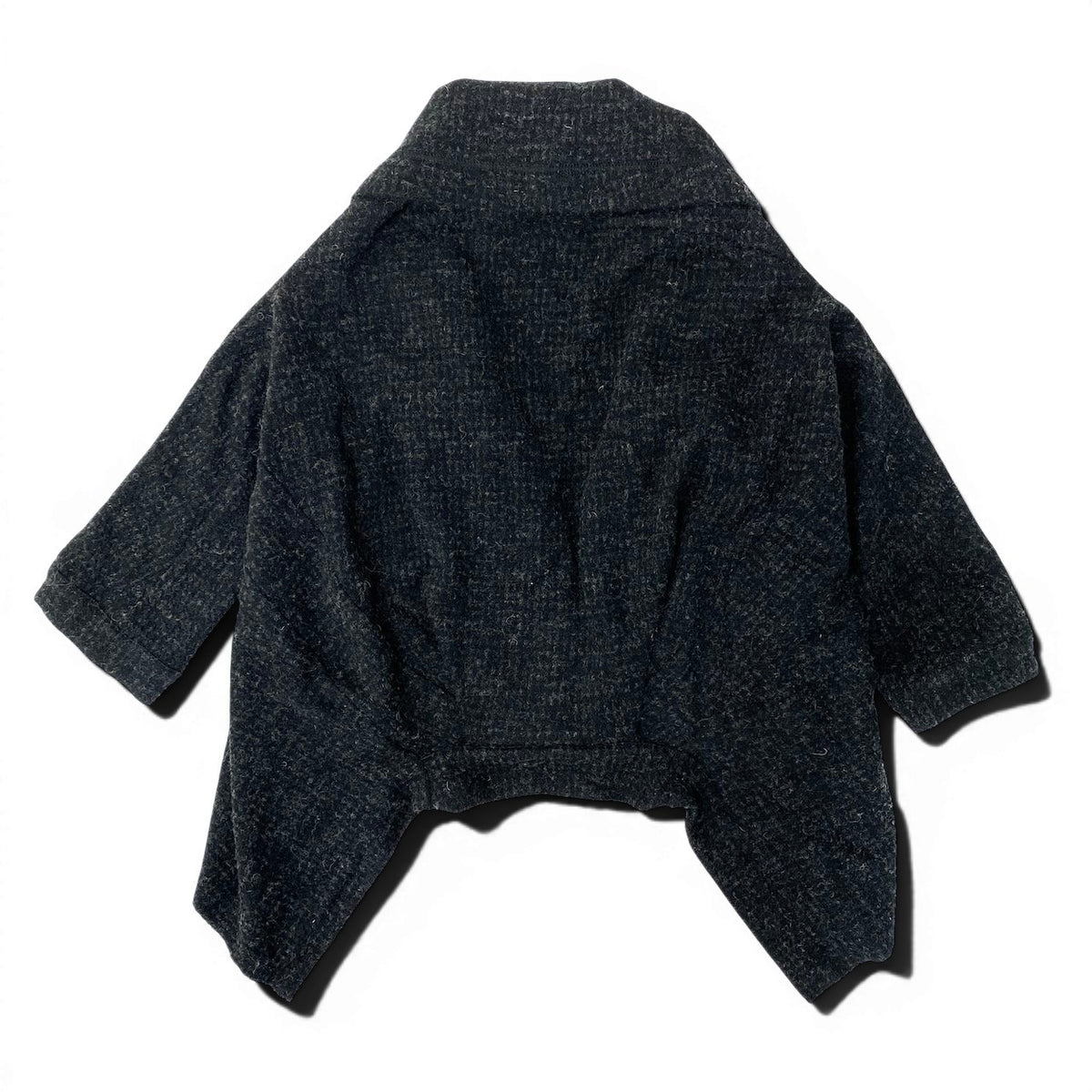 19e8Y's Yohji Yamamoto Asymmetrical Jacket, Cotton Wool Jacket, Outerwear, Made in Japanu02t