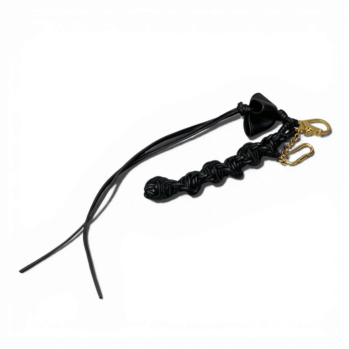 @ b16 CELINE Phoebe Era Leather Bag Charm Black Keychainta1