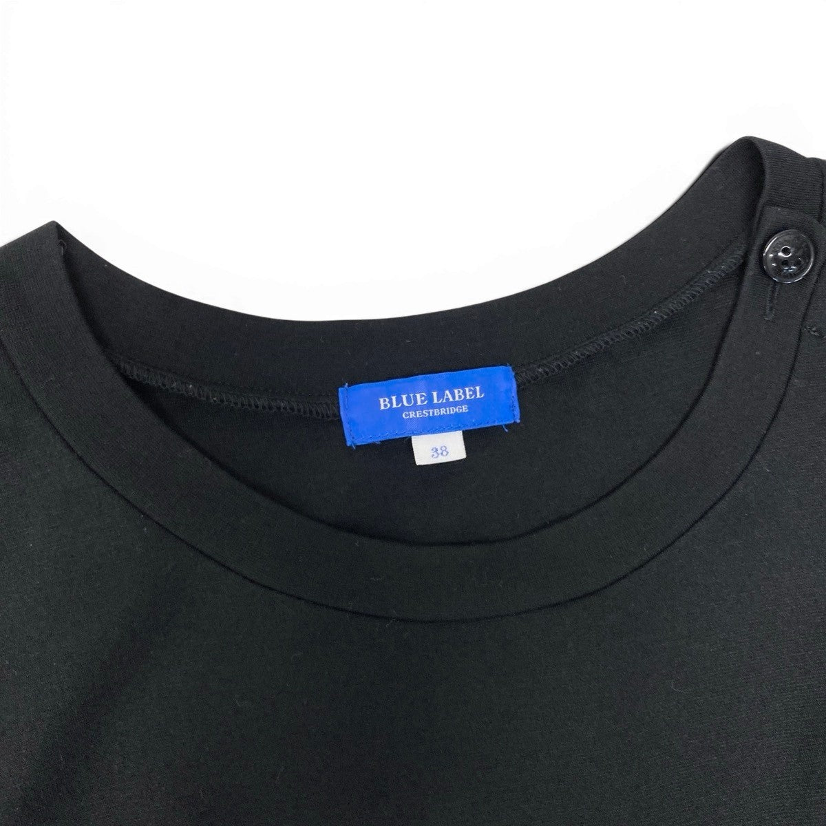 Eg9Blue Label Crestbridge Check A-Line Short Sleeve Dress Black Size 38 Women'so07t