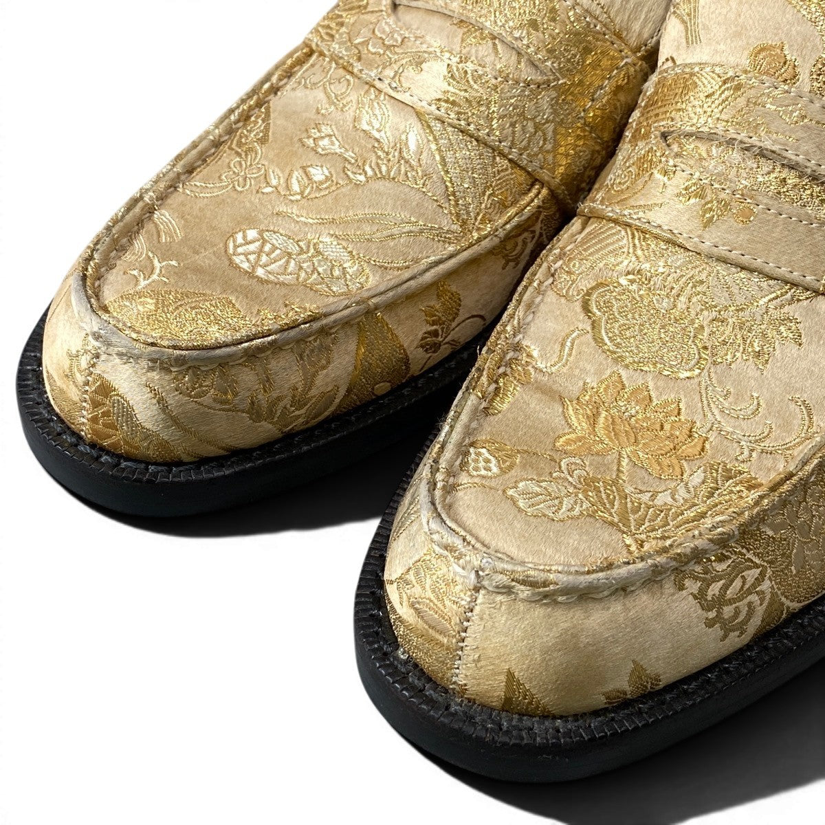 f24COMME des GARCONS Kimono Print Loafers Slip On Shoes Size 23.5 Japano07t