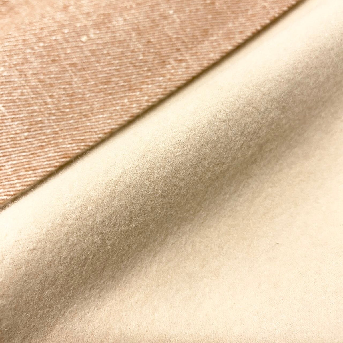 @E HERMES Hermes Double Face Wrap Coat Sleeveless Long Cashmere Pink Beige Size 38 Women NEW w/Tagnu1