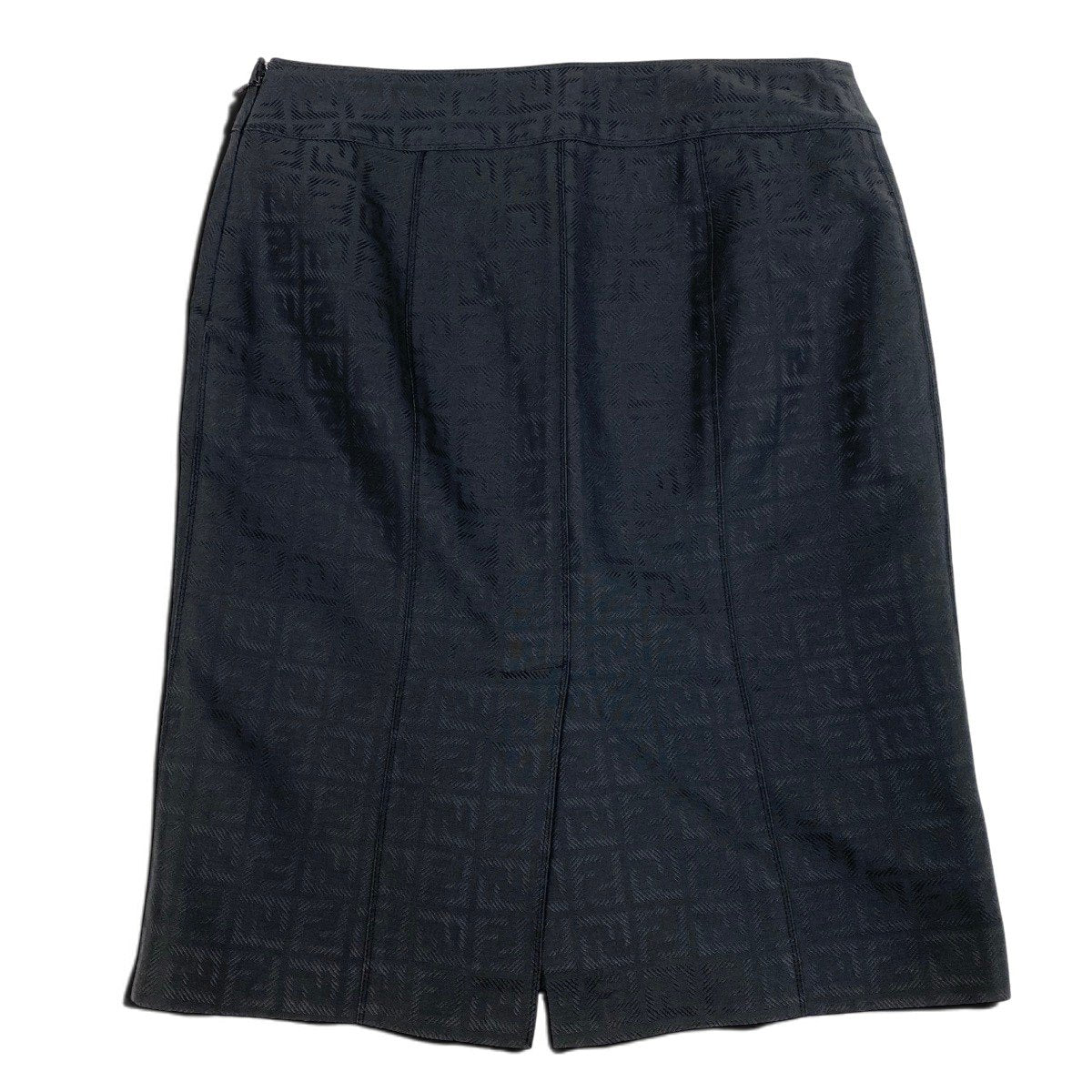 Ih11 I FENDI Zucca FF Logo Pencil Skirt Black Italy Size 40 Women'sk02i