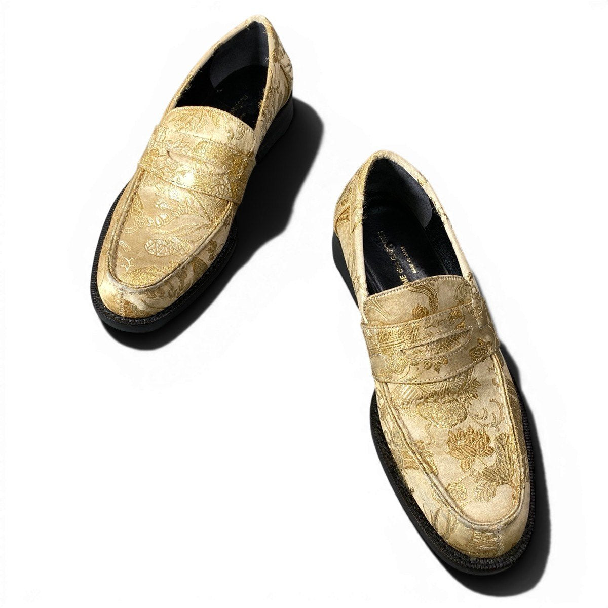 f24COMME des GARCONS Kimono Print Loafers Slip On Shoes Size 23.5 Japano07t