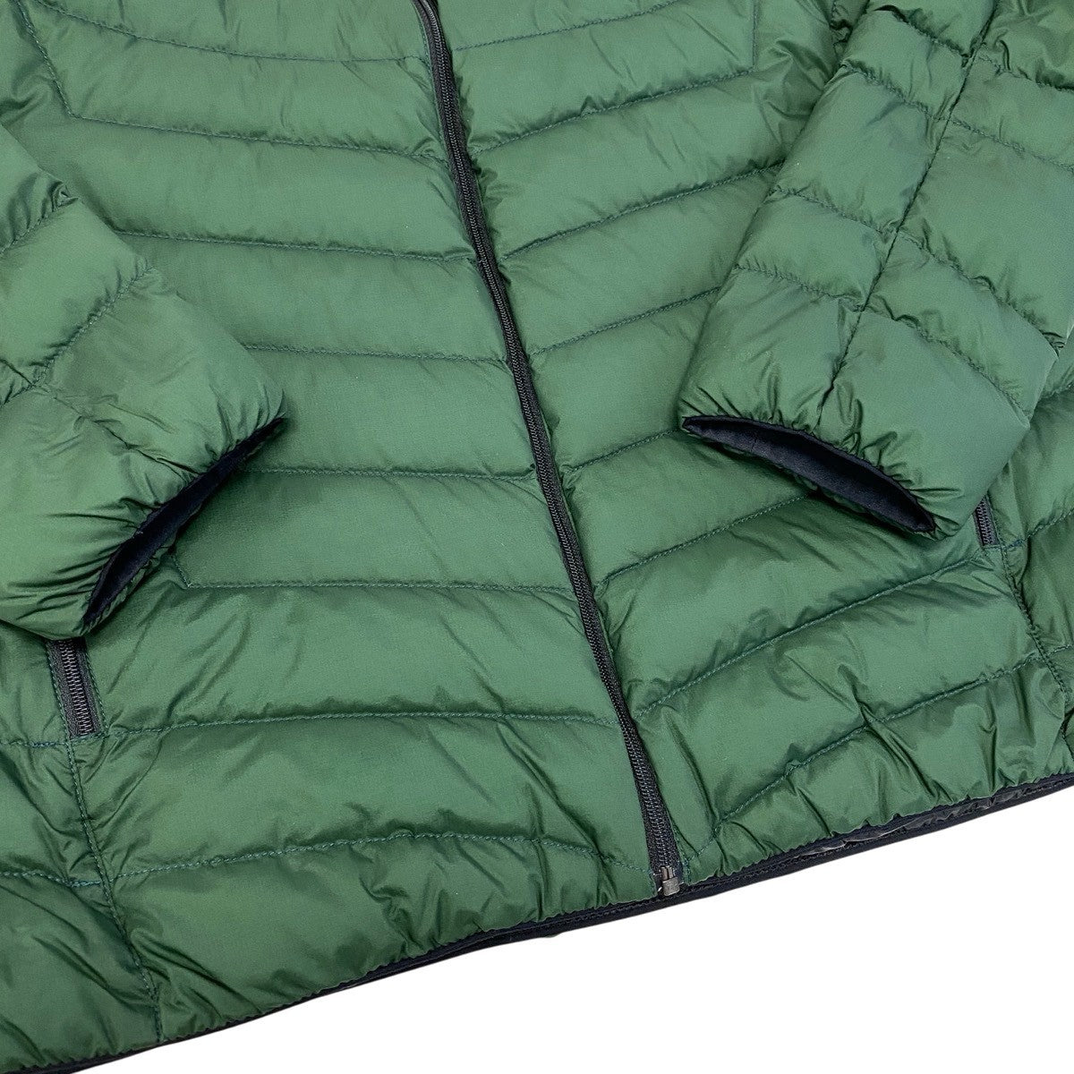 49g17 【美品】 THE NORTH FACE ザノースフェイス サンダージャケット ダウンジャケット NY823C12 サイズM グリーン メンズt18r