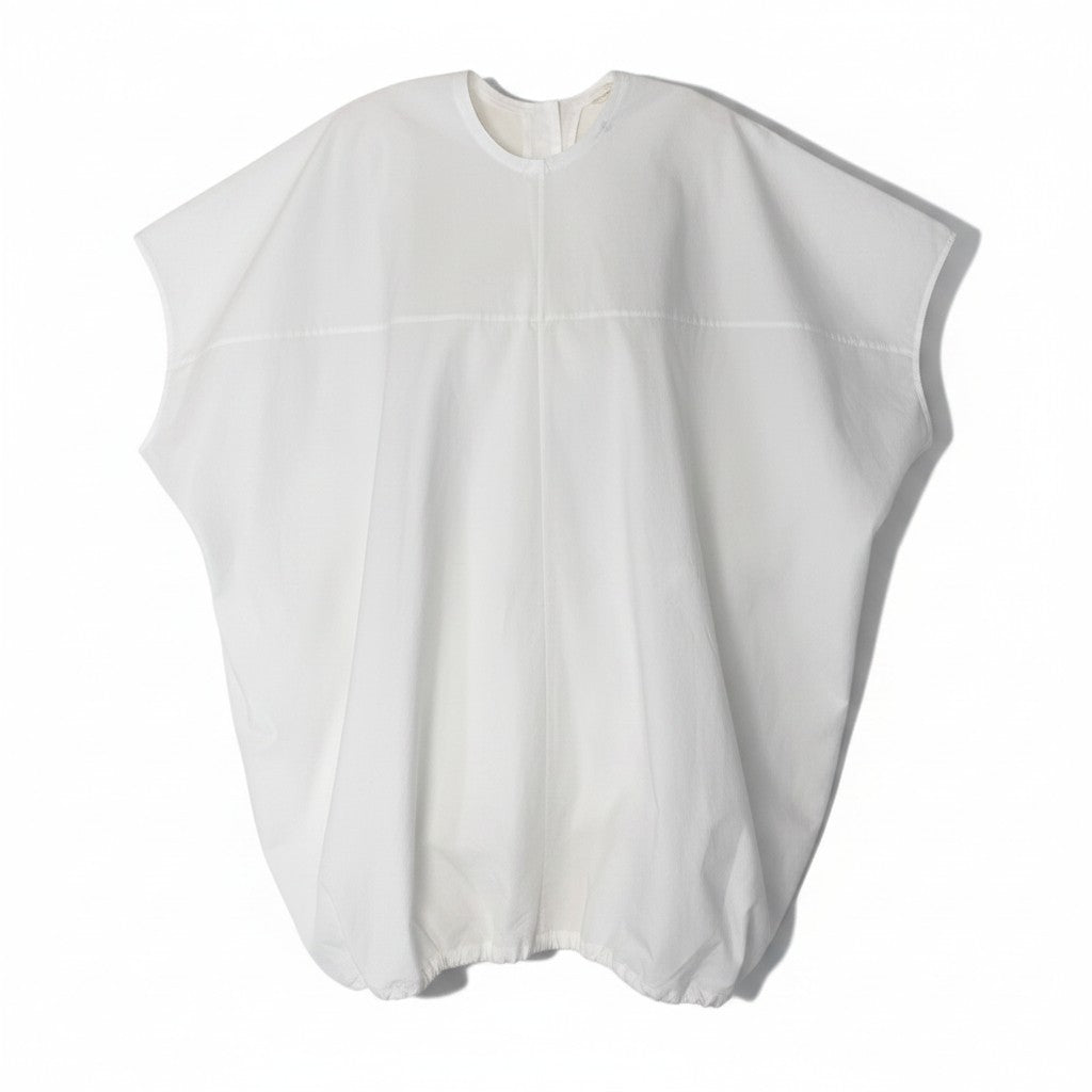 Eh10　THE ROW IVIO Tunic Top (Model 8103 W2517, Size XS, White, Cotton) – Retail Price: 240,000 Yenu02t