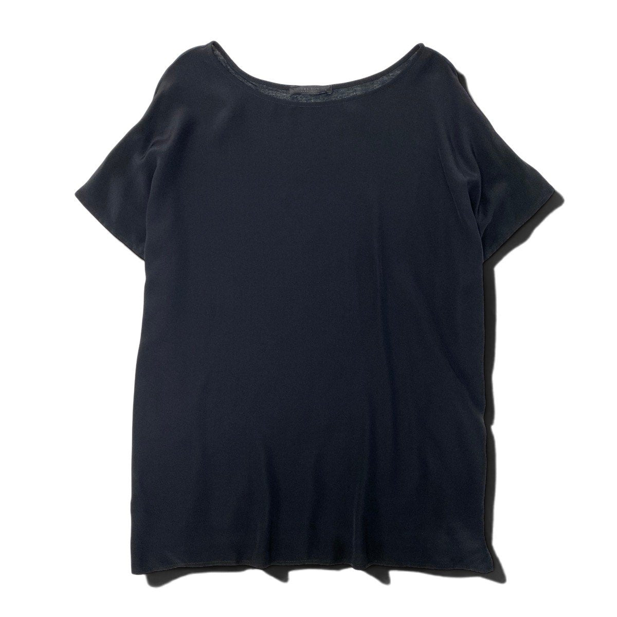 Eh10 THE ROW Modal Cashmere Blend French Sleeve Top Black Size 5 Women'so07t