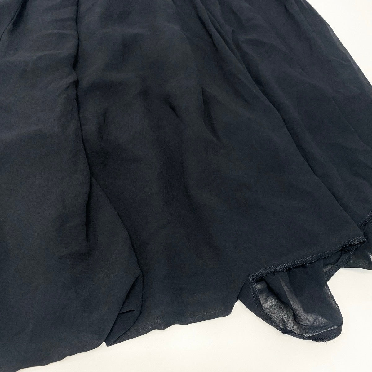 Ah1 COMME des GARÇONS GIRL AD2014 Asymmetric Chiffon Skirt Made in Japan Size XSta2