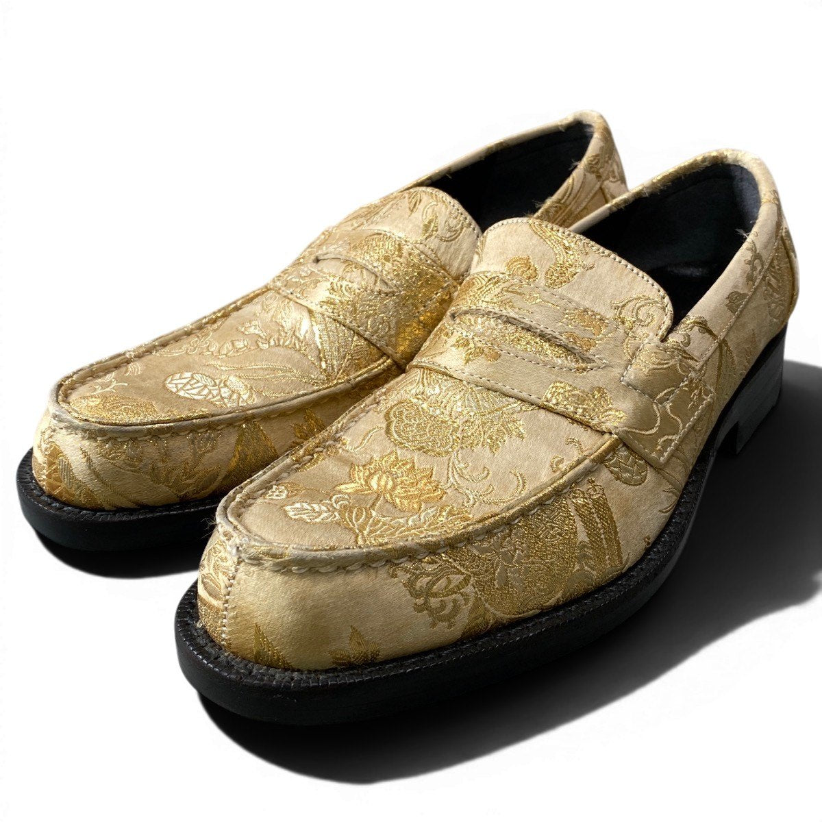 f24COMME des GARCONS Kimono Print Loafers Slip On Shoes Size 23.5 Japano07t