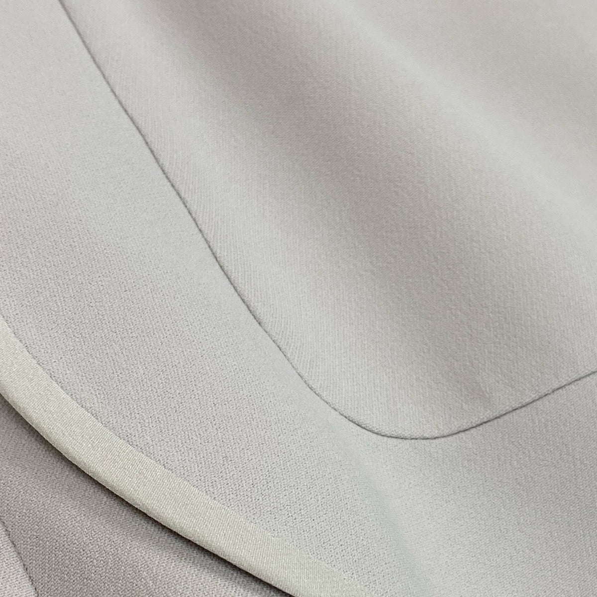 h17 【美品】Chloé 半袖ワンピース 切替デザイン 34サイズ ライトグレー レディース 女性用k02ik02i