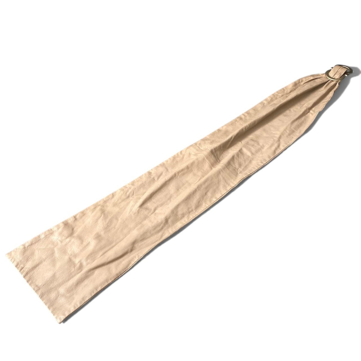h12【美品】Salvatore Ferragamo Gancini Leather Belt – Beige & Gold – Women'sk02i
