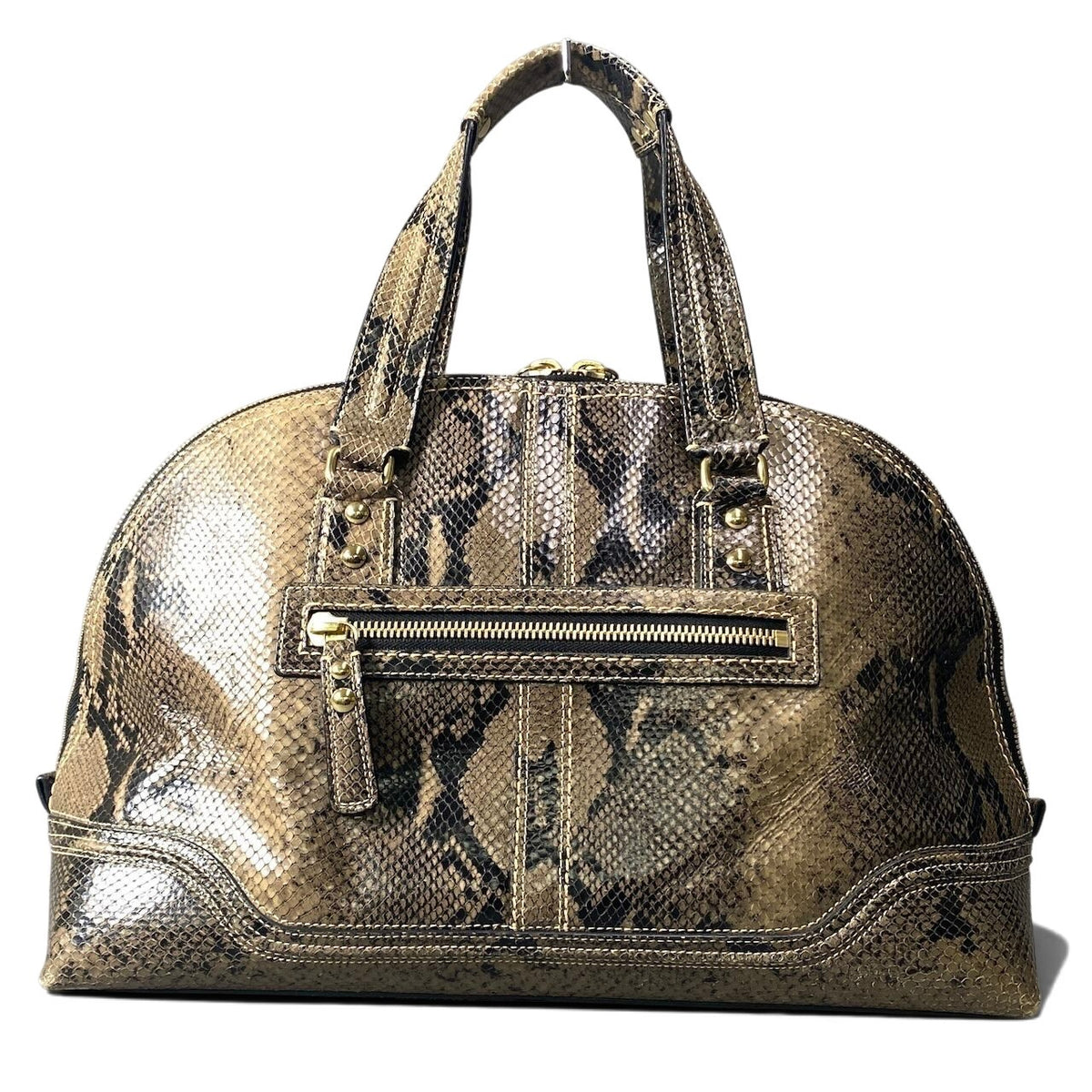 h11 COACH Hampton Miranda Python Satchel Handbagt18r