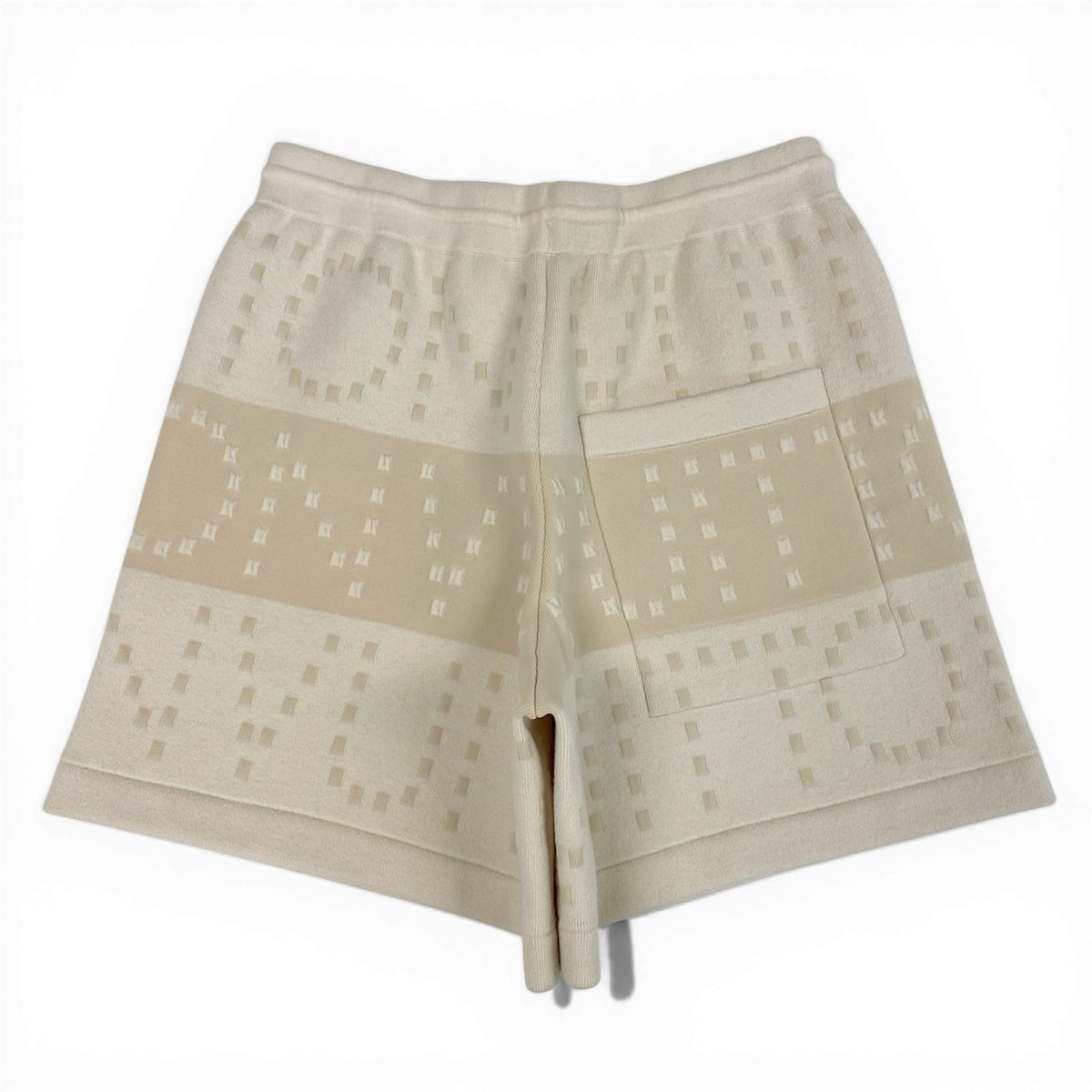 @d12Louis Vuitton Chunky Stripe Logo Jacquard Shorts Ivory Size M Women's Designer Short Pantsta1