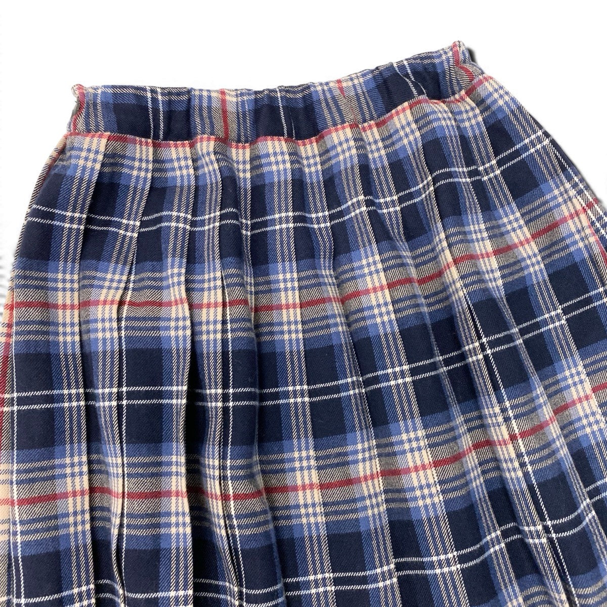@D Ig9 BURBERRY バーバリー ラップスカート チェック柄 バックプリーツ サイズS/160 マルチカラー レディースo07t