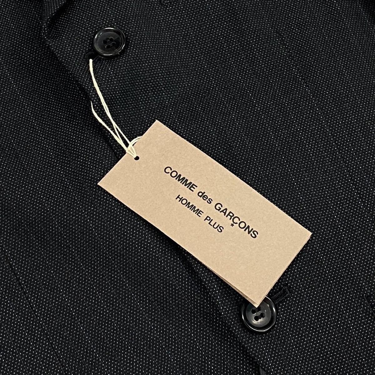@ Ab10 COMME des GARCONS HOMME PLUS 2004 Pinstripe Tailored Jacket Gray S Japank02i