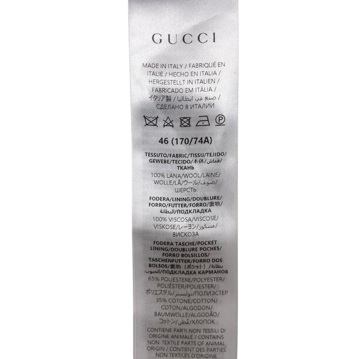 @Eh10 【美品】 GUCCI 2024-25AW Dress Pants Slacks Black Size 46 Women'so07t