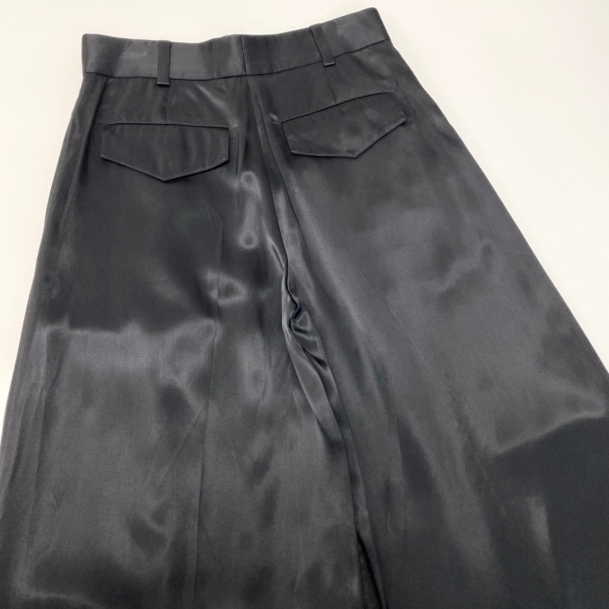 Eh1JIL SANDER Wide Trousers Rayon Black JO3KA0264 J65246 Size 34 Women'su02t