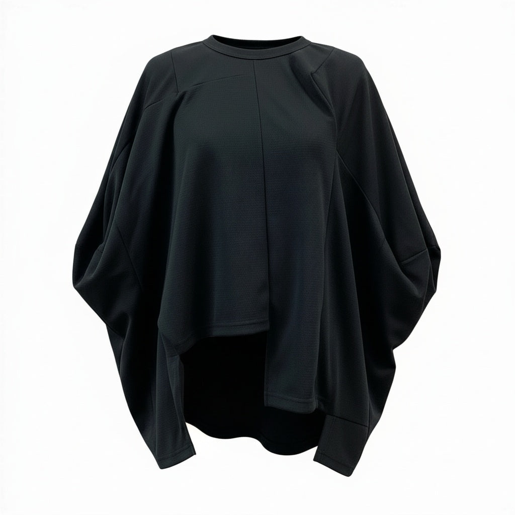 @ Aa29 COMME des GARÇONS Women's Patchwork Top, Made in Japan, Size S, Black, 100% Polyester, Size AD2023 GL-T018o07t