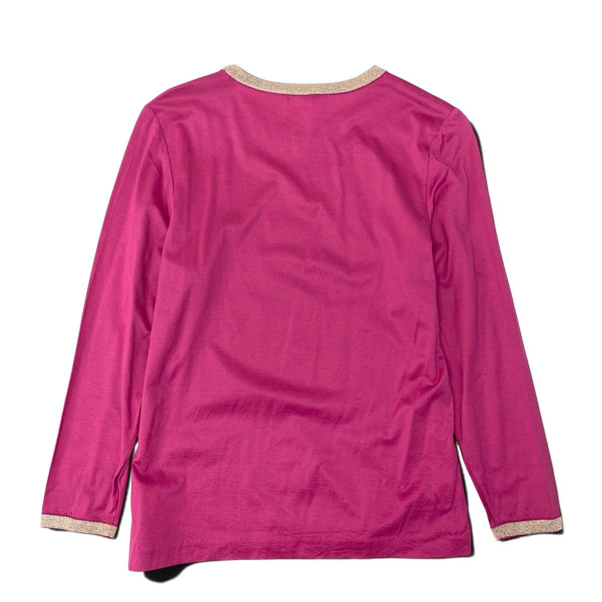 Ih10 YVES SAINT LAURENT Yves Saint Laurent YSL Cassandre Logo Long Sleeve T-Shirt Pink M Women'so07t
