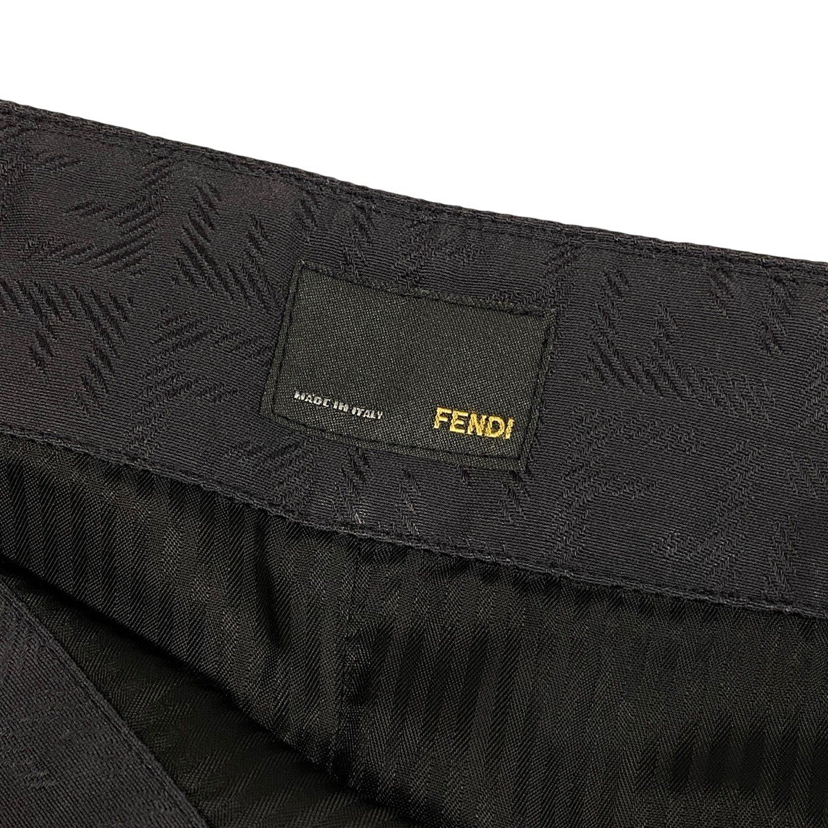 Ih11 I FENDI Zucca FF Logo Pencil Skirt Black Italy Size 40 Women'sk02i