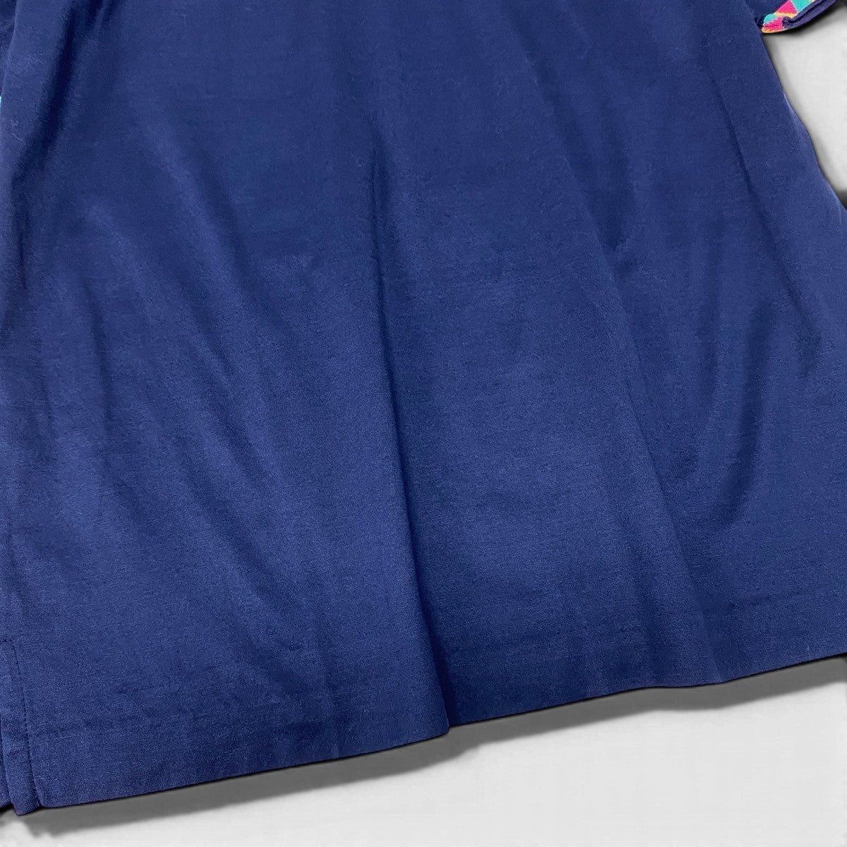 @If11 Yves Saint Laurent  YSL Logo Embroidered T-Shirt Navy Size M Women’so07t