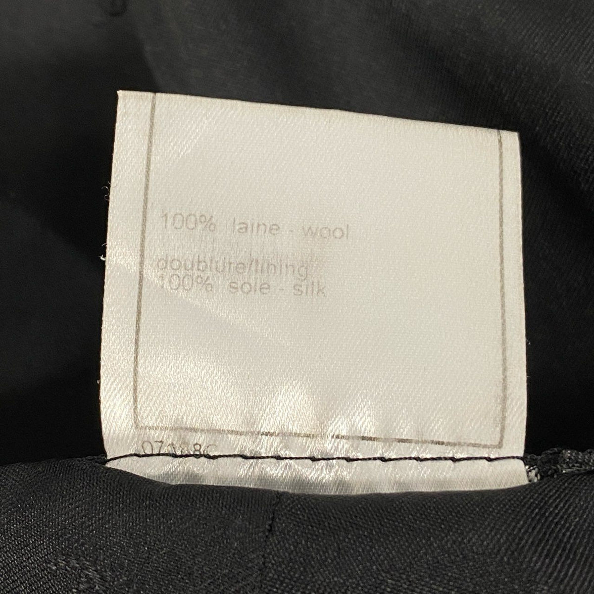 ＠ Ca15 CHANEL 1991 Jacket Pants Suit Set 36 Black P11193ta1