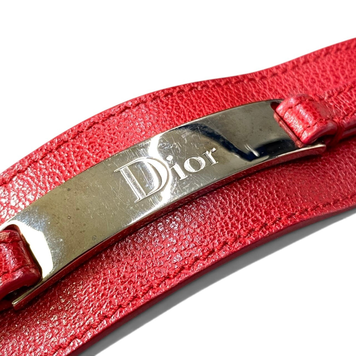h20Christian Dior Diva Leopard Pony Hair Bag Brown Red Leather Women'sta1