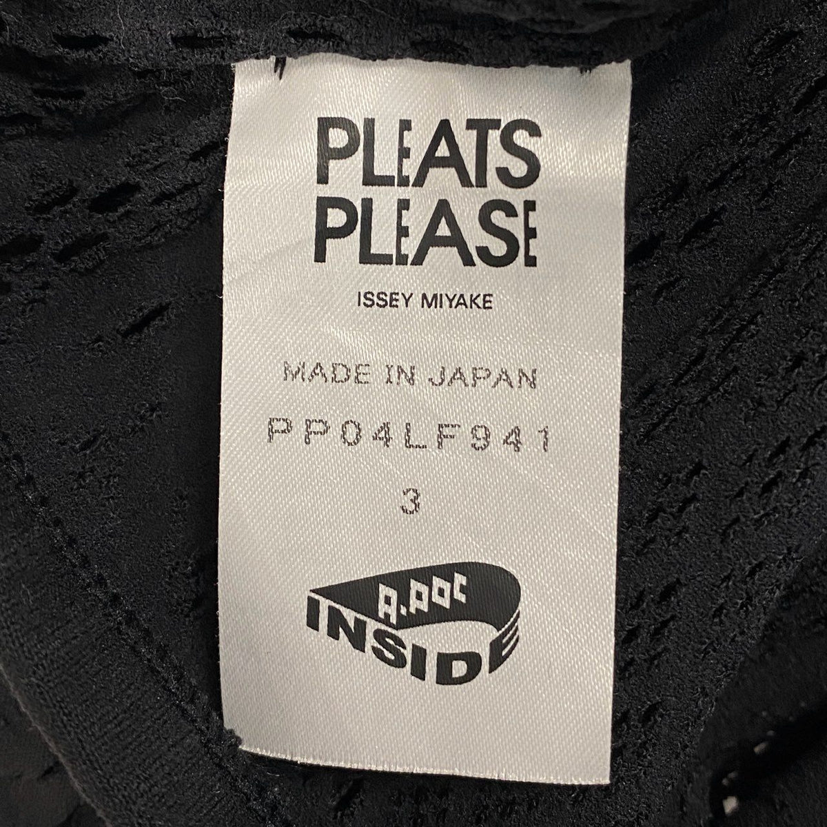 ＠Ac6PLEATS PLEASE Issey Miyake Cutting Design Leggings Pants Tight Pants Size 3 Black Women's Bottomk02i
