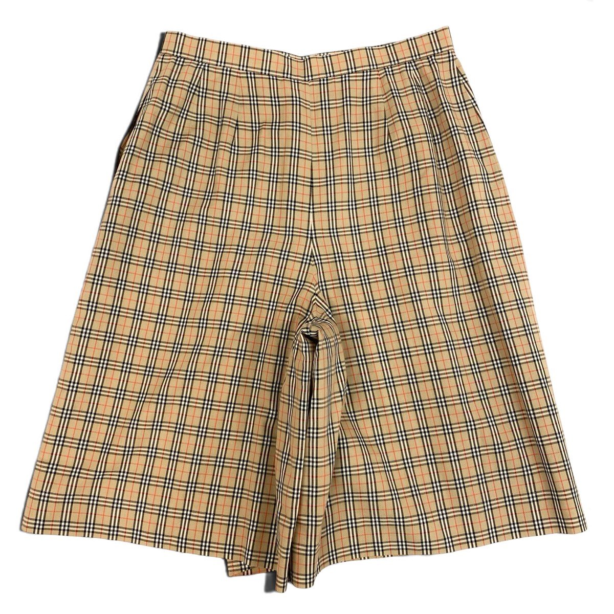 Ih6 Burberrys Burberrys Nova Check Shorts Skort Gold Button Brown 11AR Women'so07t