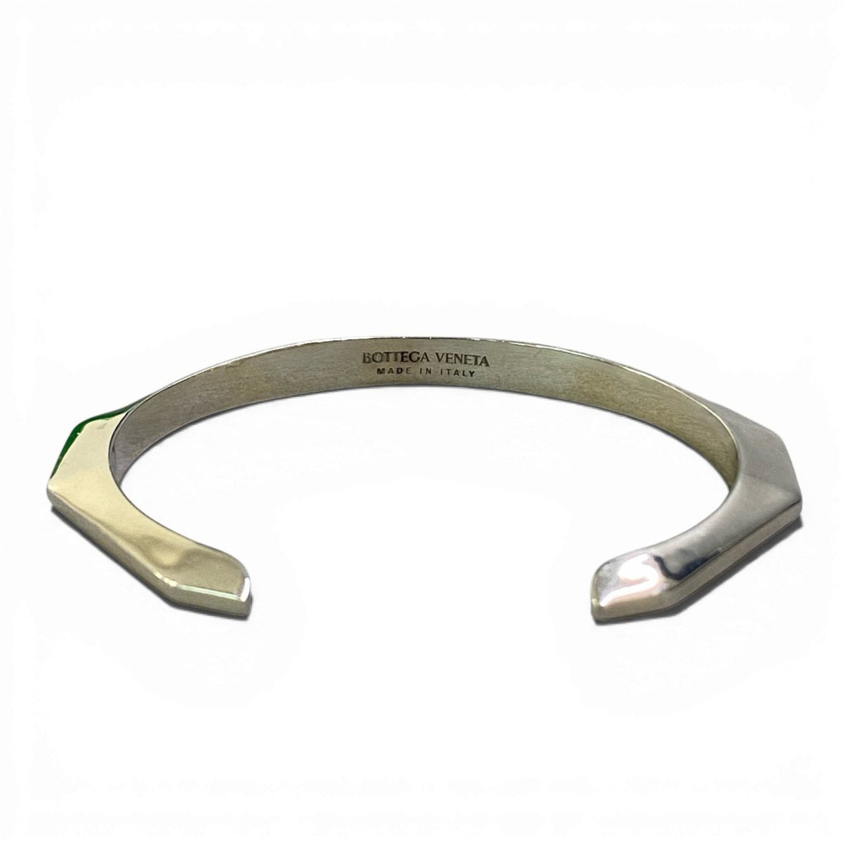 @ b17 BOTTEGA VENETA Facet Cuff Bangle Silver 925k02i